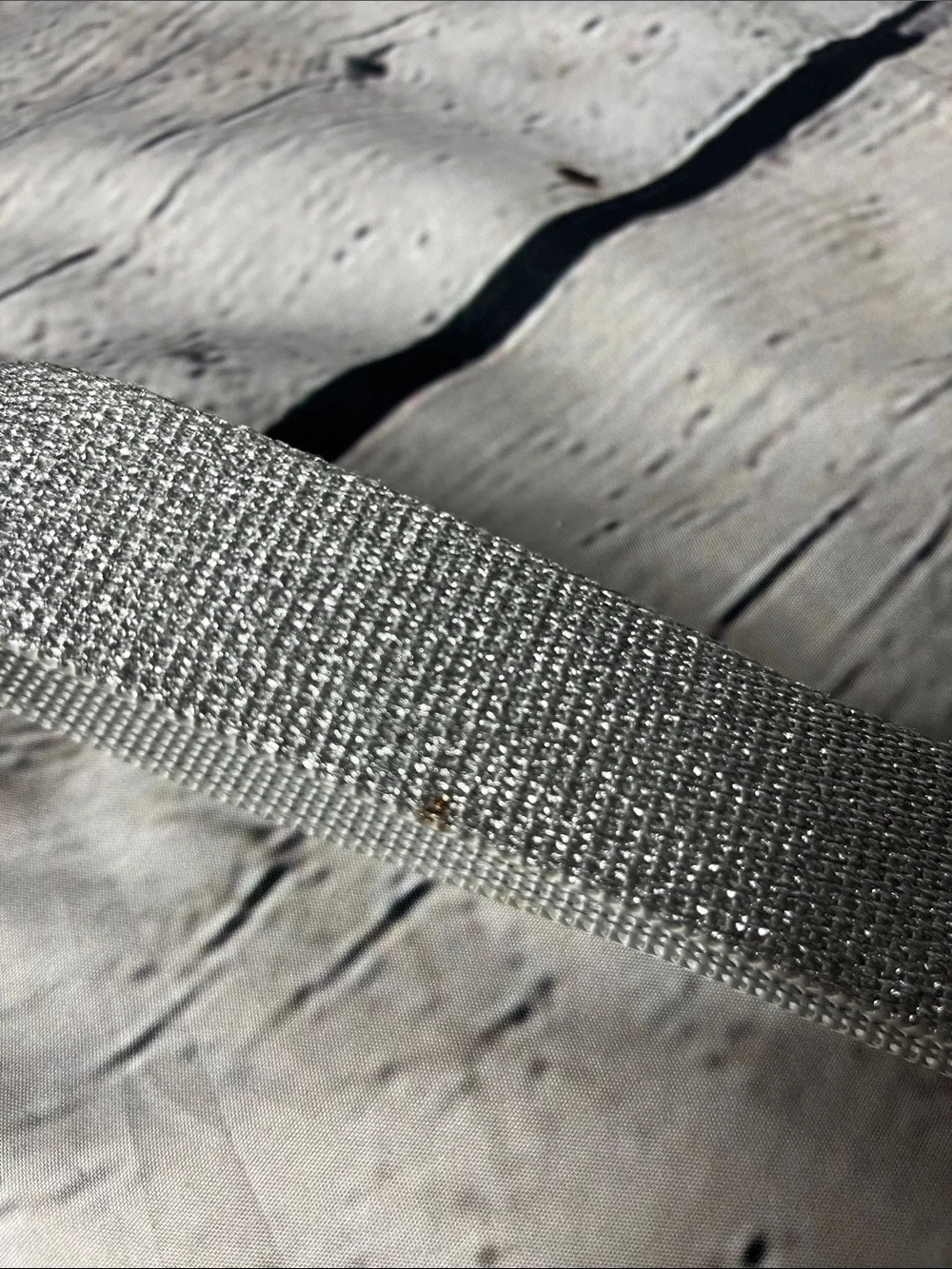 Women's Silver Webbing Belt with Star Buckle